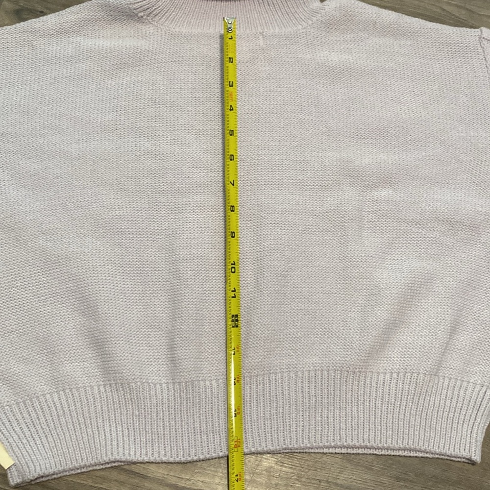 kendall & kylie cable cropped turtle neck sweater size large - Picture 3 of 9